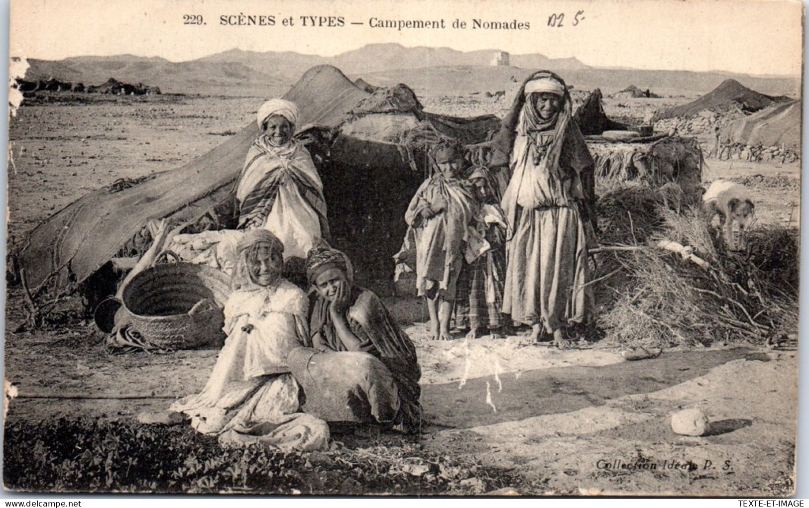 ALGERIE - Scene Et Type, Campement De Nomades  - Scene & Tipi
