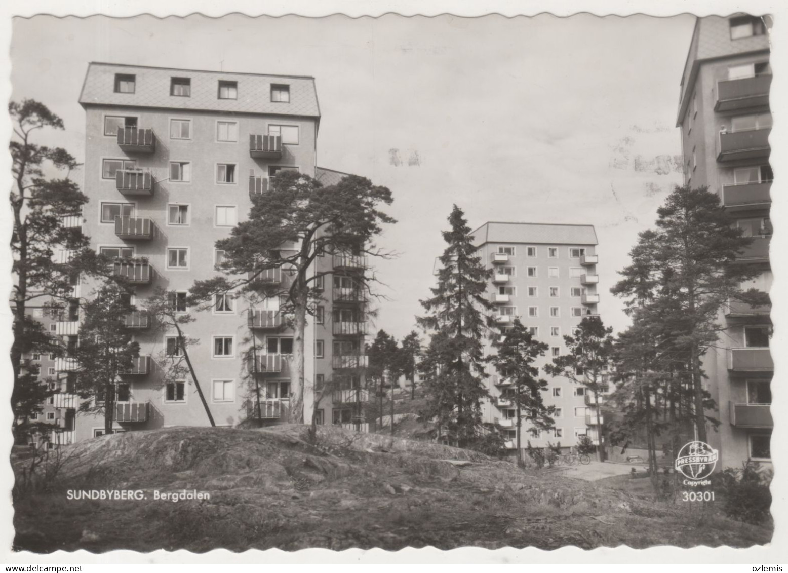 SWEDEN ,SUNDBYBERG ,BERGDALEN ,POSTCARD - Suède