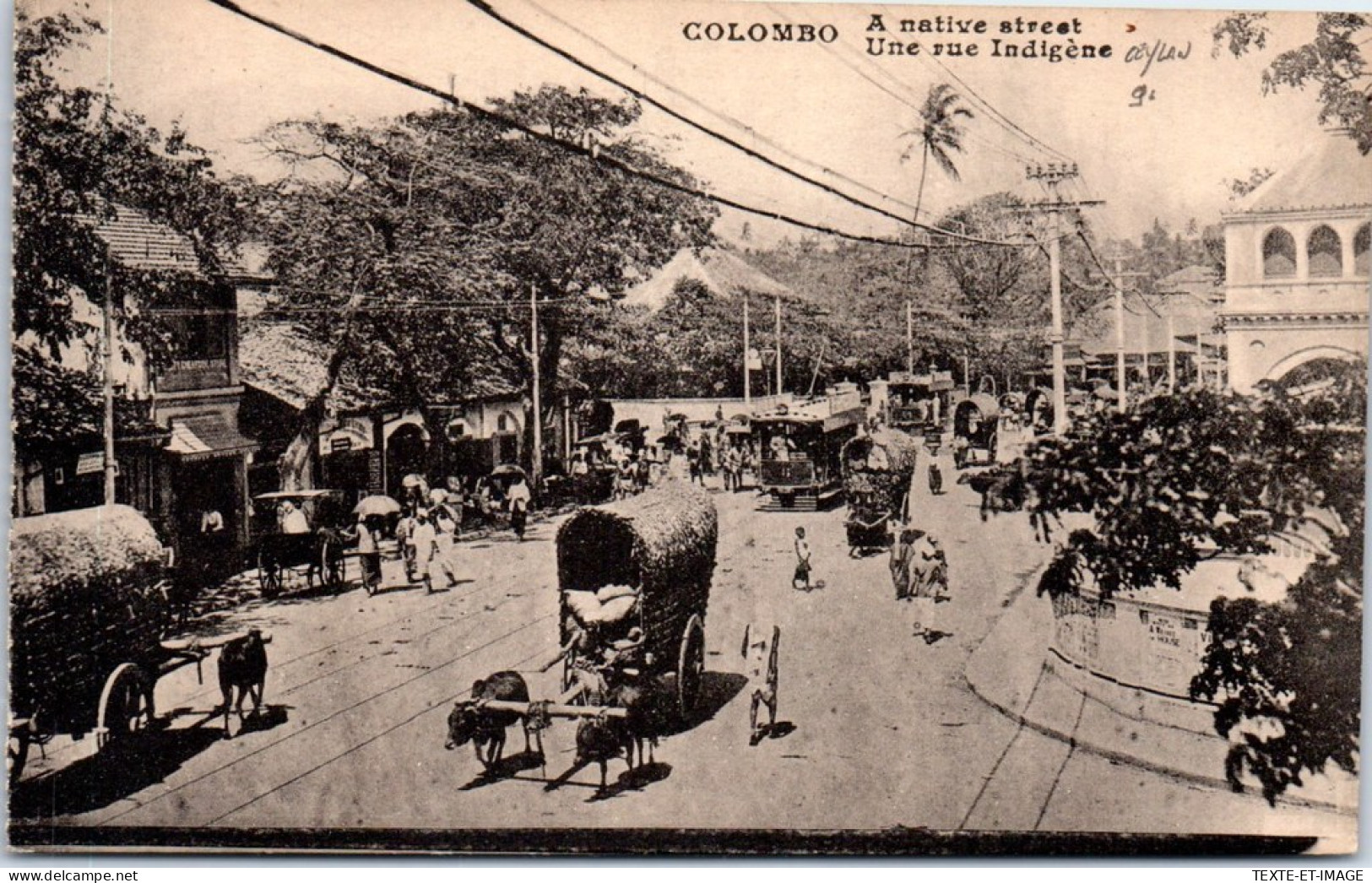 CEYLAN - COLOMBO - A Native Street  - Sri Lanka (Ceylon)