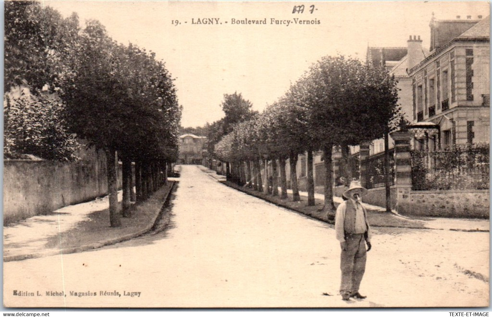 77 LAGNY - Le Boulevard Furcy Vernois  - Lagny Sur Marne