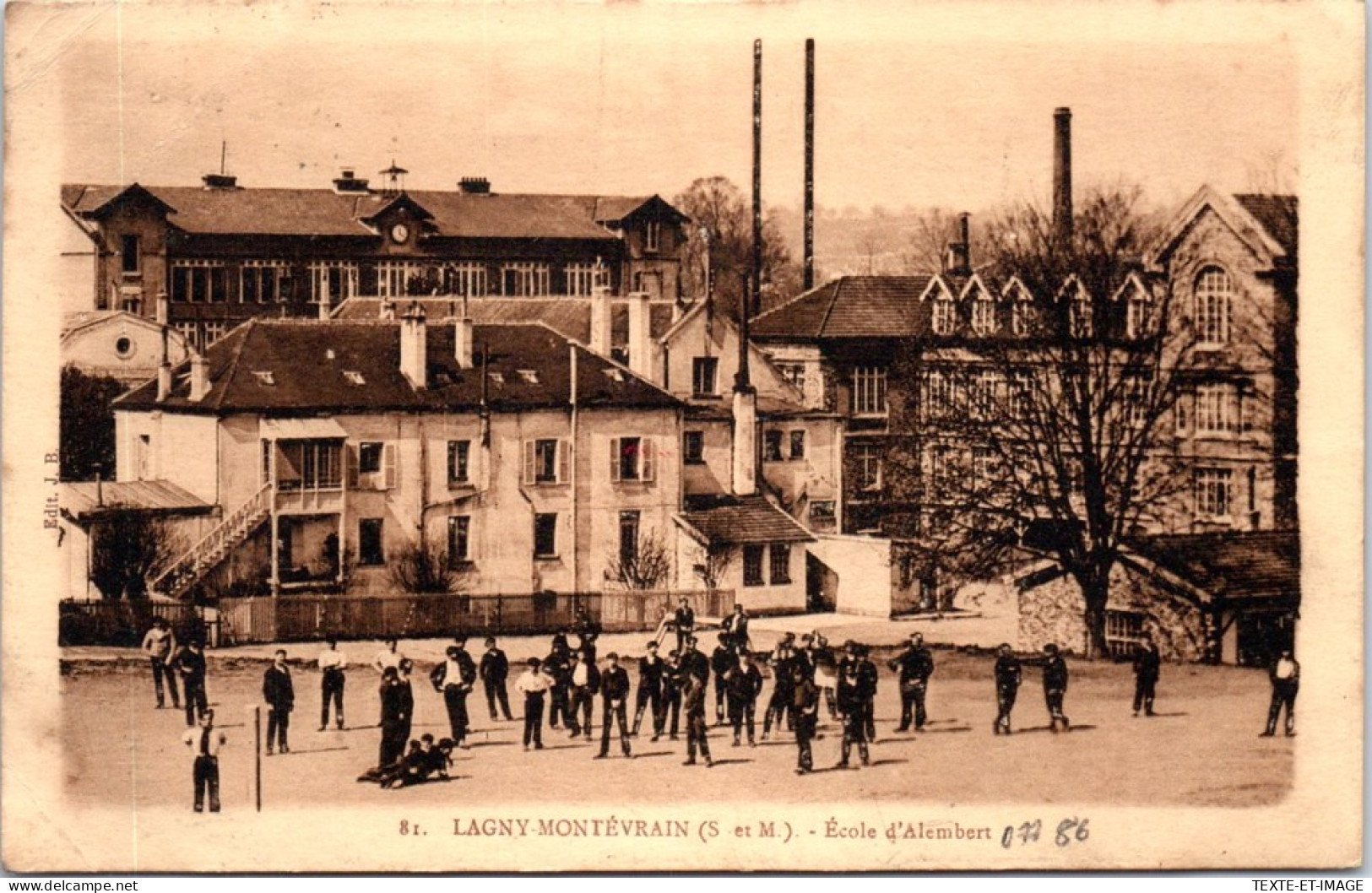 77 LAGNY MONTEVRAIN - L'ecole D'alembert  - Lagny Sur Marne