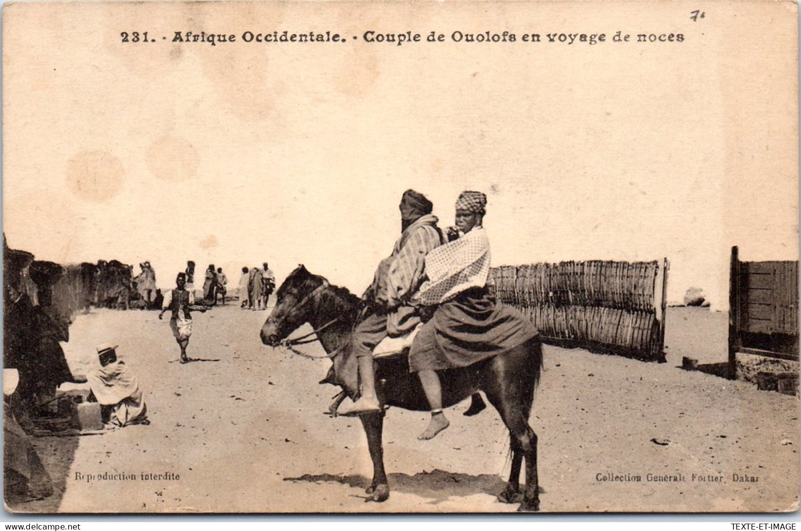 SENEGAL - Couple De Ouolofs En Voyage De Noces - Senegal