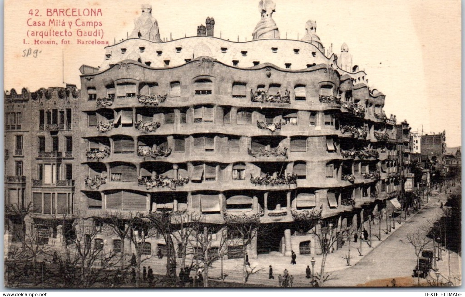 Espagne - BARCELONA - Casa Mila Y Camps (arquitecto Gaudi) - Altri & Non Classificati