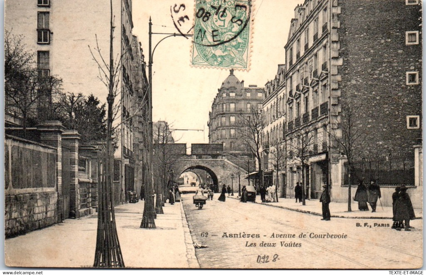 92 ASNIERES - Avenue De Courbevoie, Les Deux Voutes. - Asnieres Sur Seine