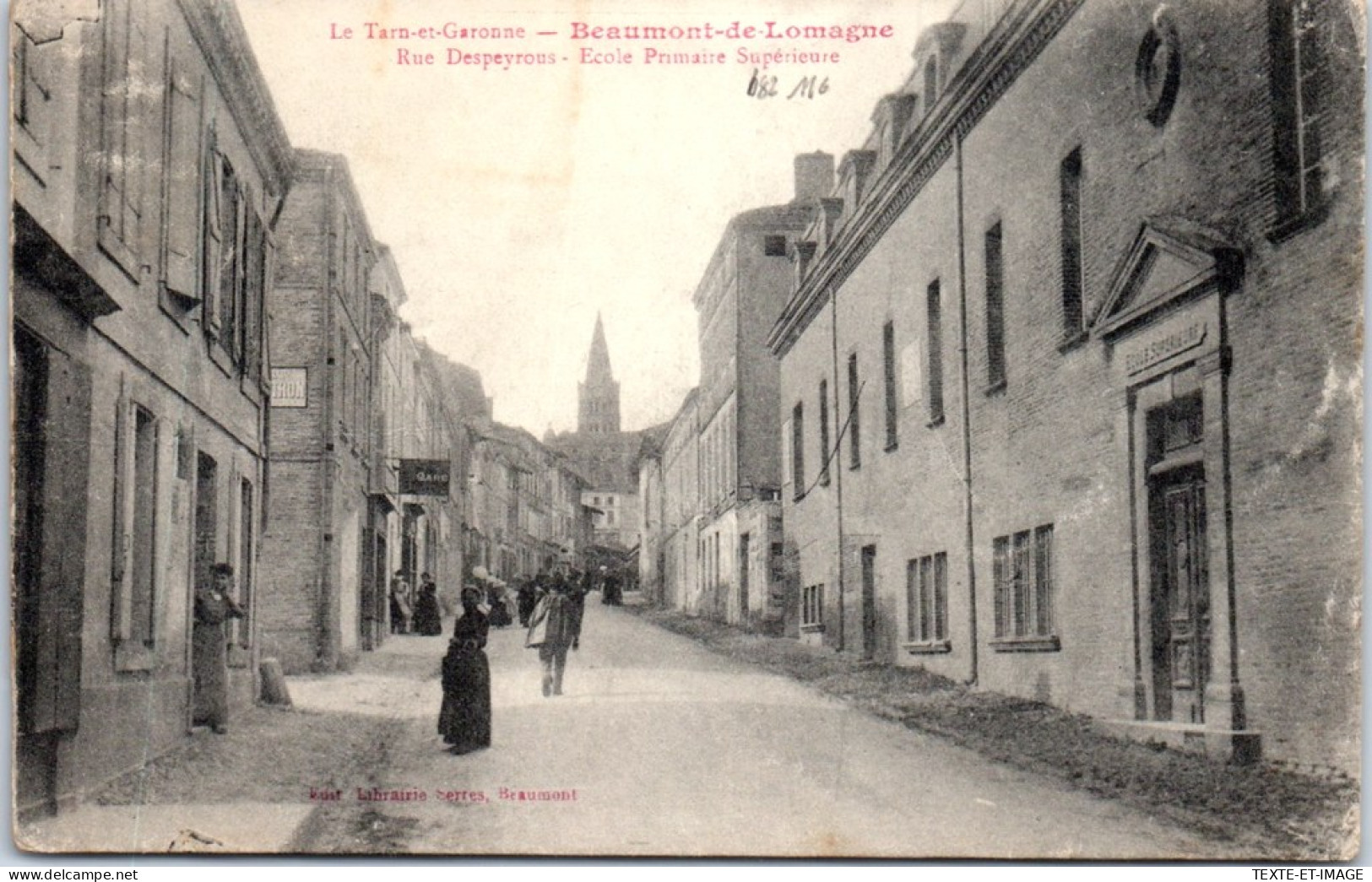82 BEAUMONT DE LOMAGNE - Rue Despeyrous, L'ecole  - Beaumont De Lomagne