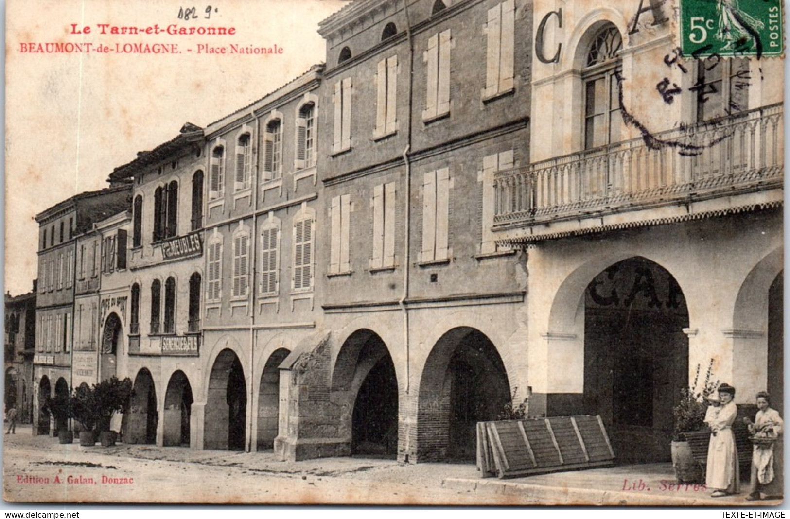 82 BEAUMONT DE LOMAGNE - La Place Nationale. - Beaumont De Lomagne