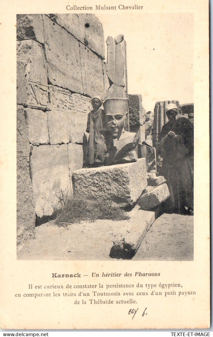 EGYPTE - KARNACK - Un Heritier Des Pharaons  - Andere & Zonder Classificatie