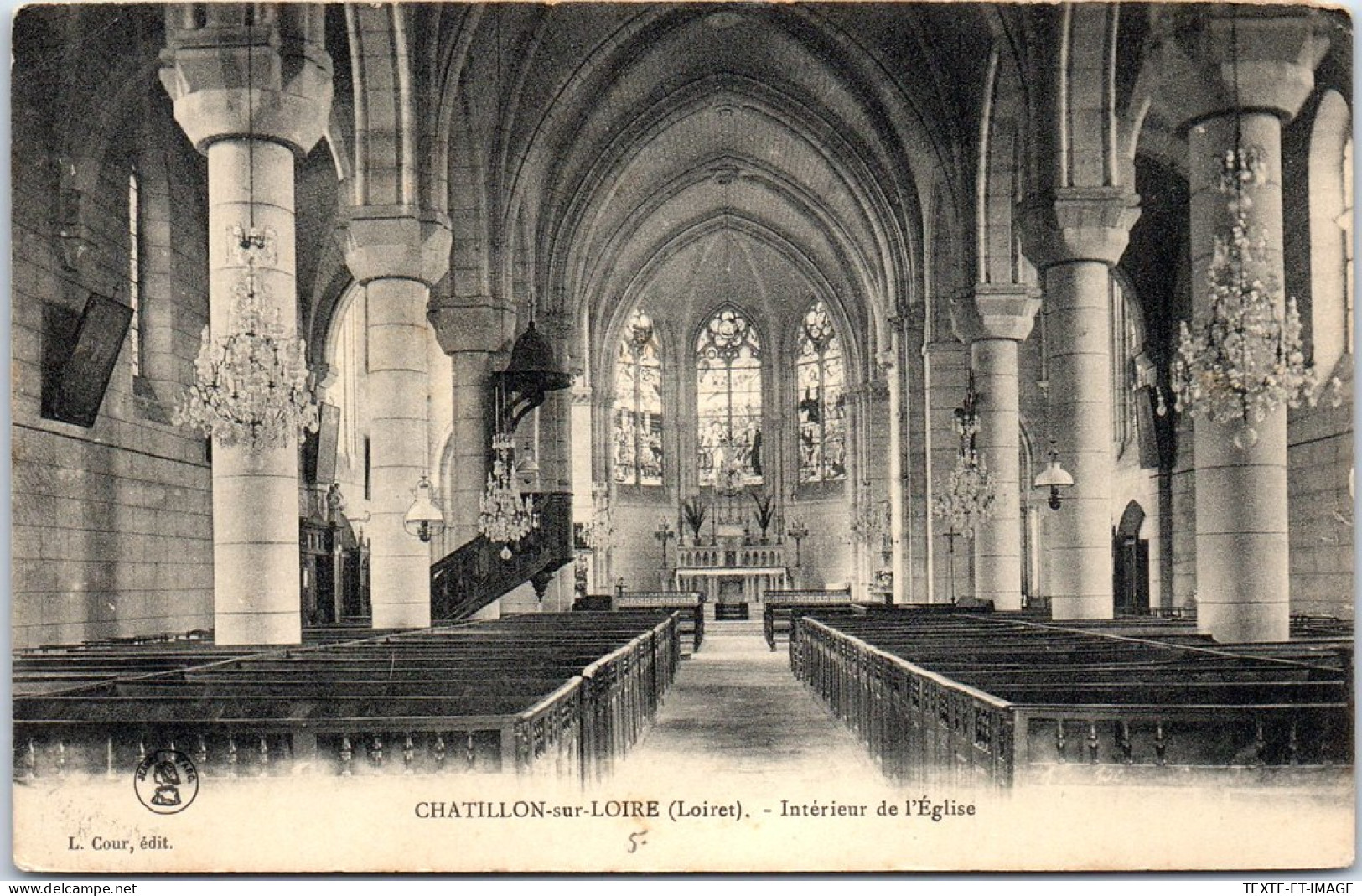 45 CHATILLON SUR LOIRE - Interieur De L'eglise.  - Chatillon Sur Loire