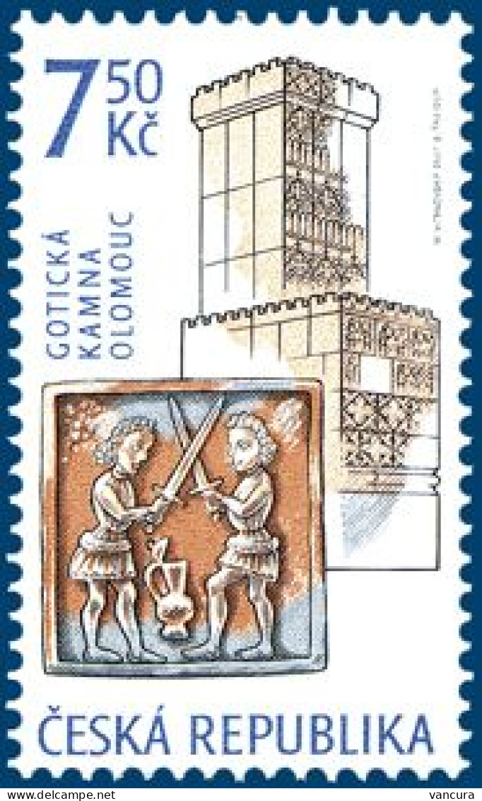 ** 521-2 Czech Republic Tile Stove 2007 Gothic And Rennaisance Stove - Factories & Industries