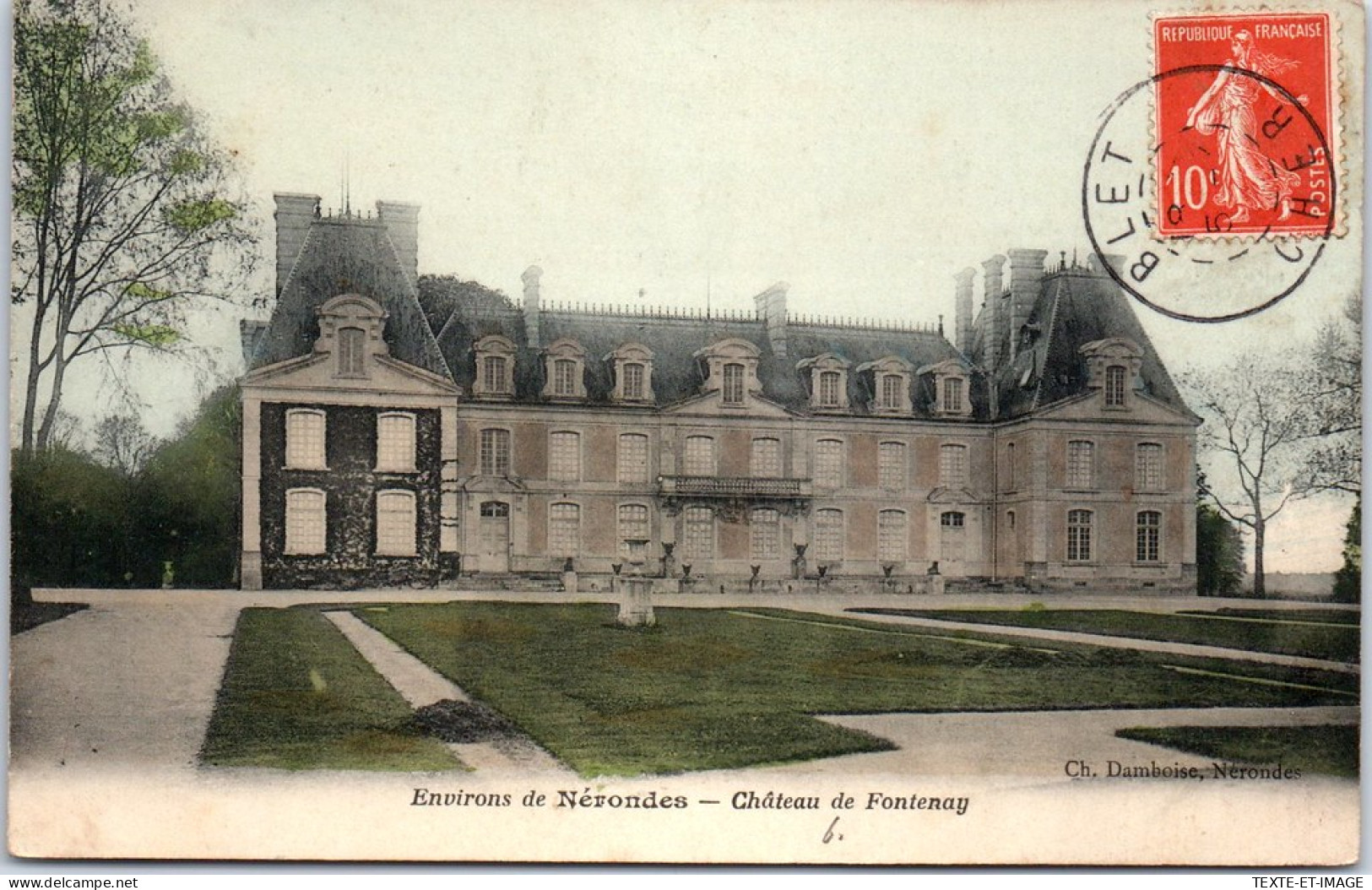 18 NERONDES - Vue D'ensemble Du CHATEAUde Fontenay. - Nérondes