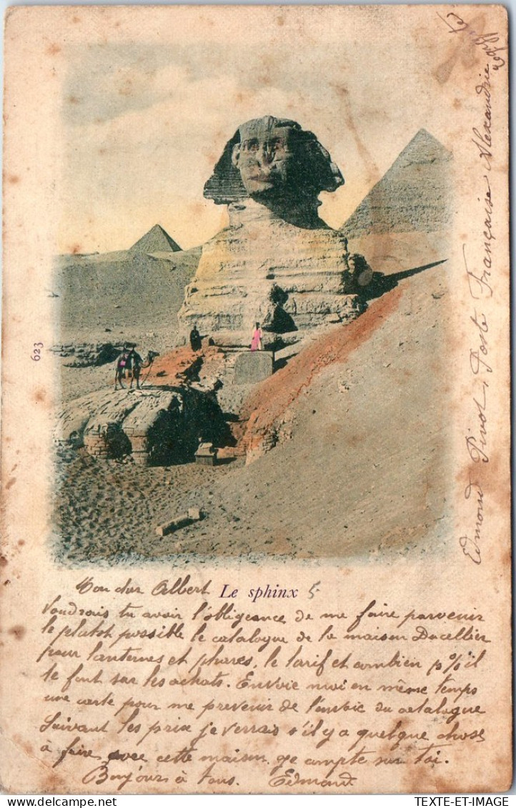 EGYPTE - Le Sphinx En Partie Sous Le Sable - Other & Unclassified