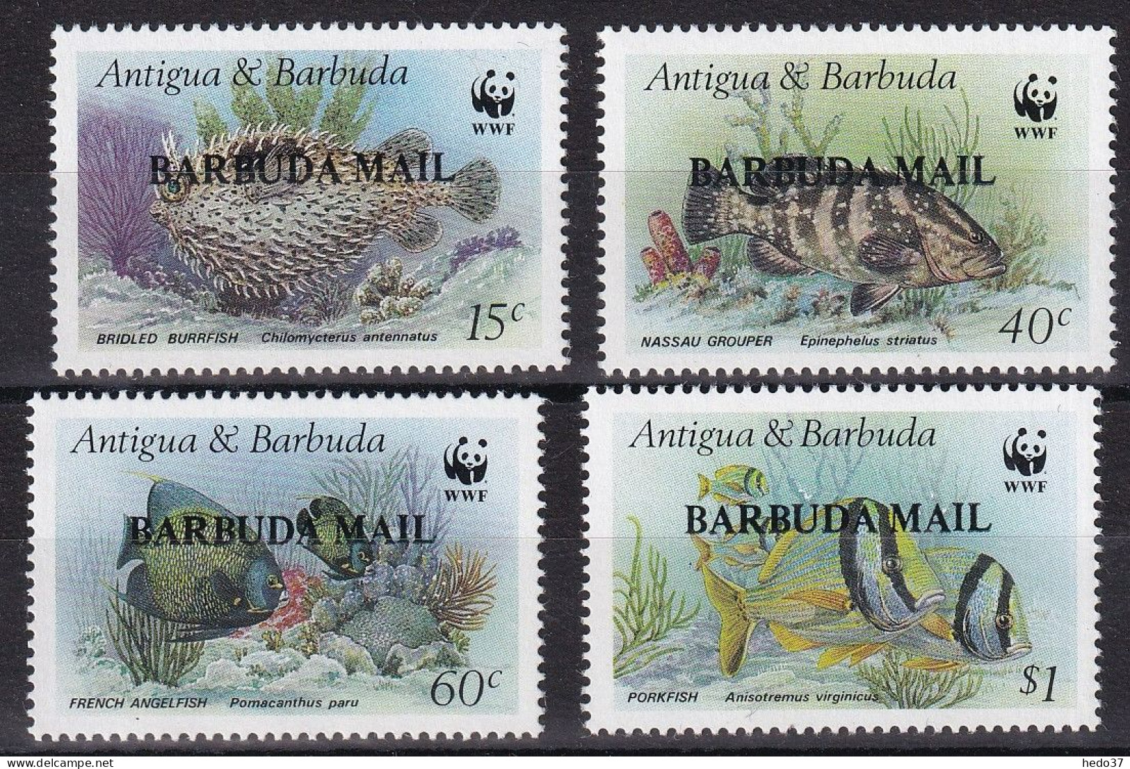 Barbuda N°875/878 - Poissons - Neufs ** Sans Charnière - TB - Antigua And Barbuda (1981-...)
