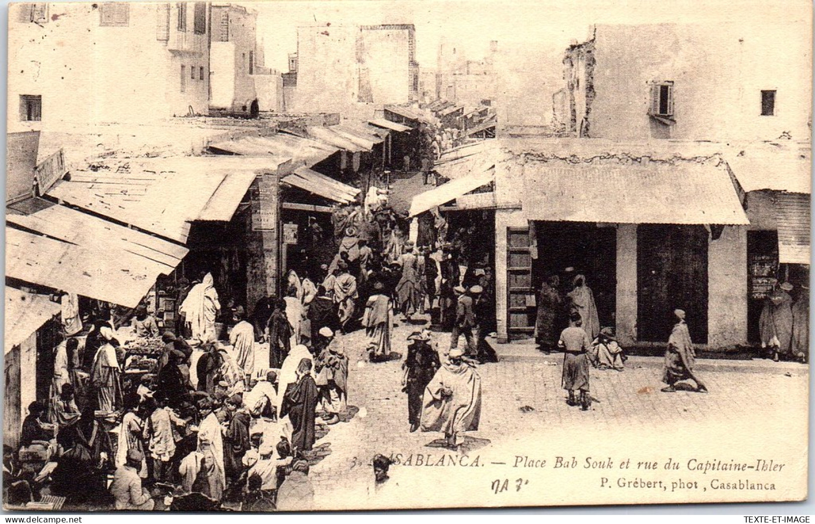 MAROC - CASABLANCA - Place Bab Souk Et Rue Ihler. - Casablanca