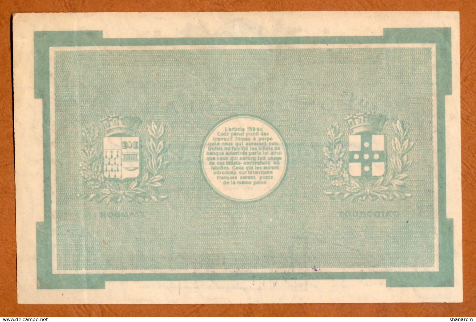 1914-18 // Ville De ROUBAIX & TOURCOING (59) // Sans Date // Bon De Monnaie De 50 Francs // EPREUVE // MUSTER - Bons & Nécessité