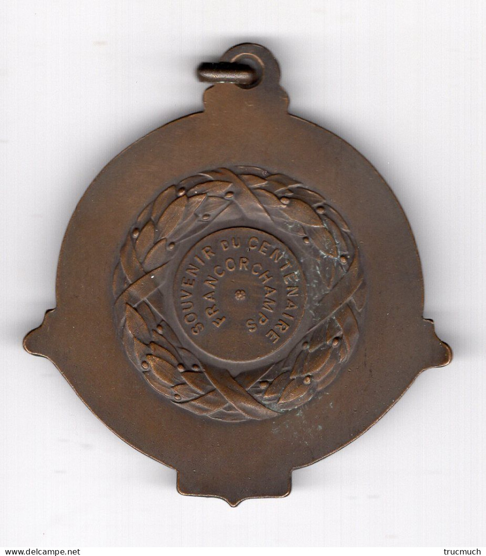 Médaille - FRANCORCHAMPS "Souvenir Du Centenaire"  1830 - 1930 - Other & Unclassified