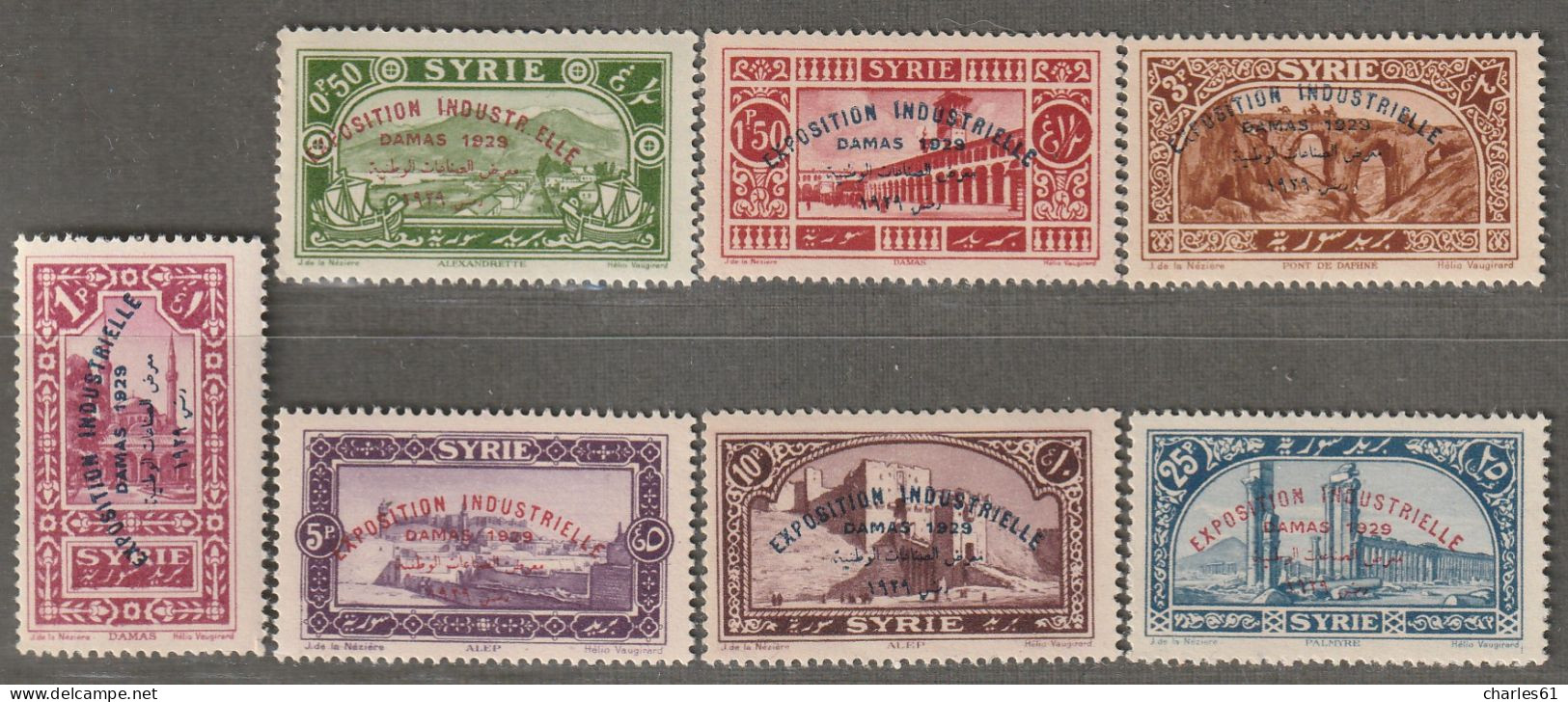 SYRIE - N°192/8 ** (1929) Exposition De Damas - Unused Stamps