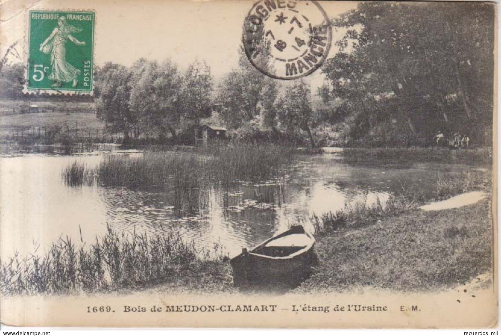 Bois De Meudon Clamart L'etang De L'Ursine  1914 - Meudon