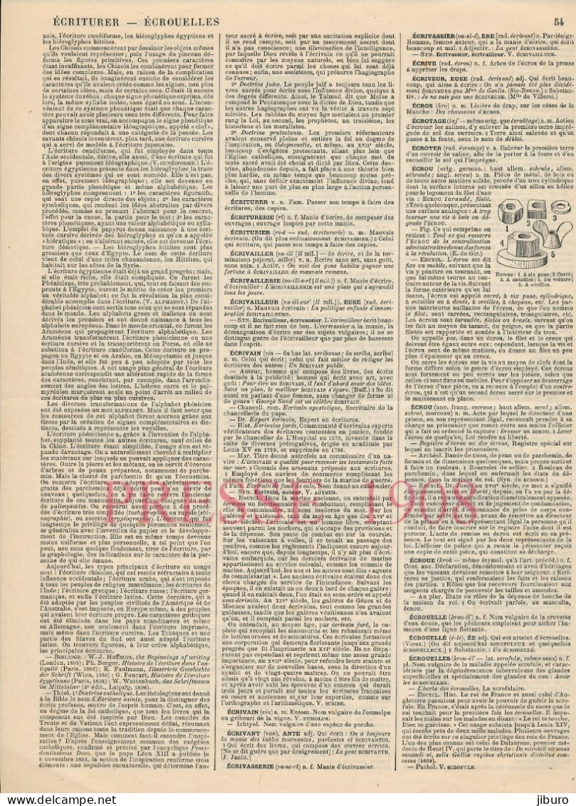 3 Vues Doc 1908 Autour De L'écriture Histoire Ecritoire Ecriture Phonétique - Sonstige & Ohne Zuordnung