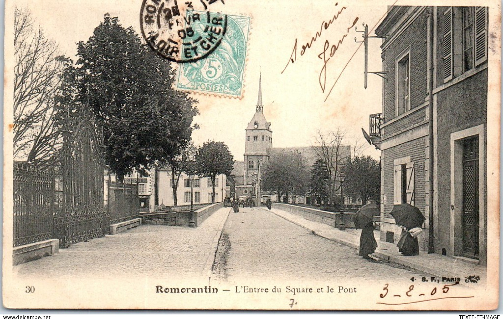 41 ROMORANTIN LANTHENAY - Vue De L'entree Du Pont Et Le Square. - Romorantin