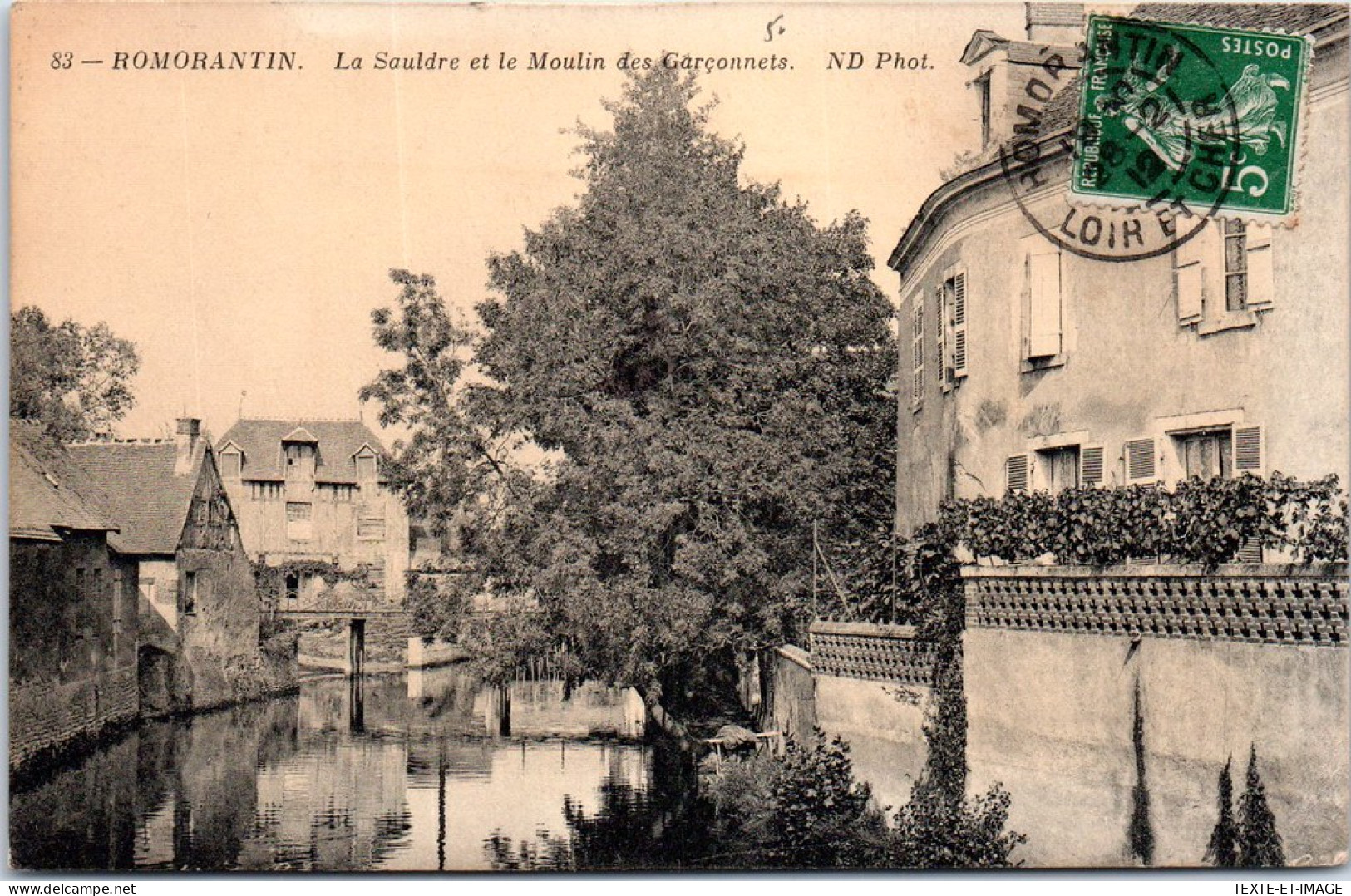 41 ROMORANTIN LANTHENAY - La Sauldre Et Moulin Des Garçonnets  - Romorantin