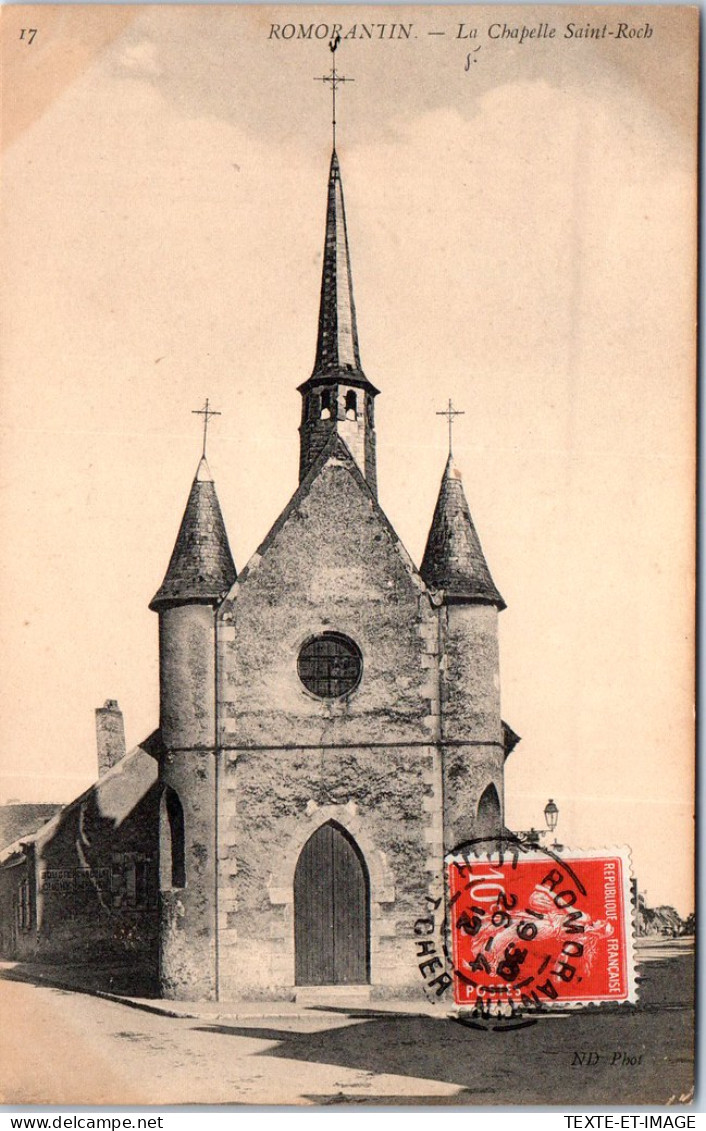 41 ROMORANTIN LANTHENAY - La Chapelle Saint Roch -  - Romorantin
