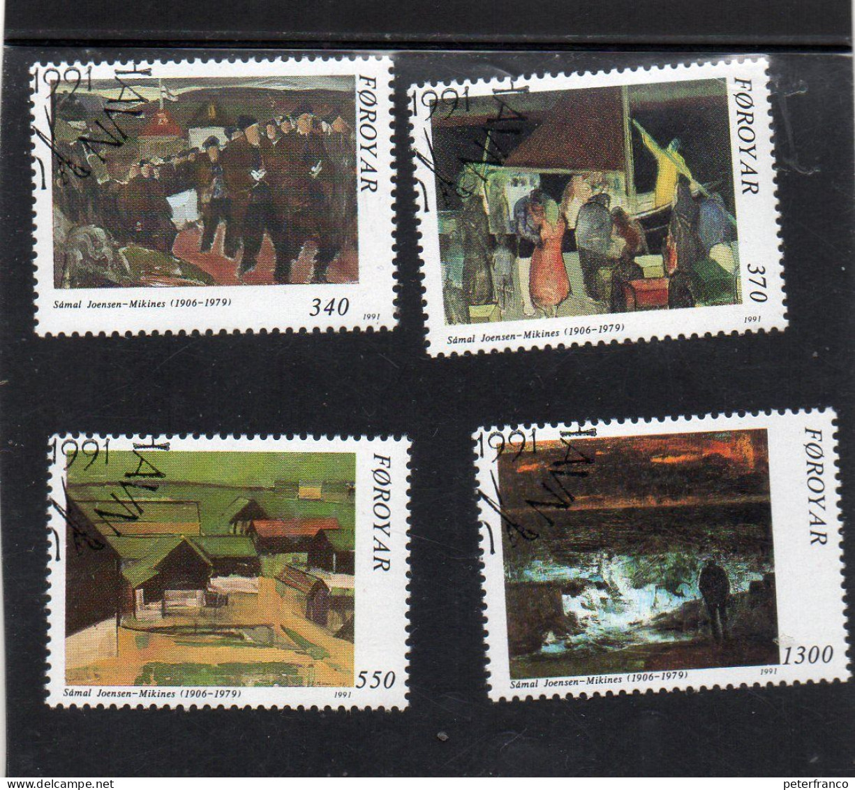 1991 Isole Faroer - Dipinti Di Samal Joennsen - Faeroër