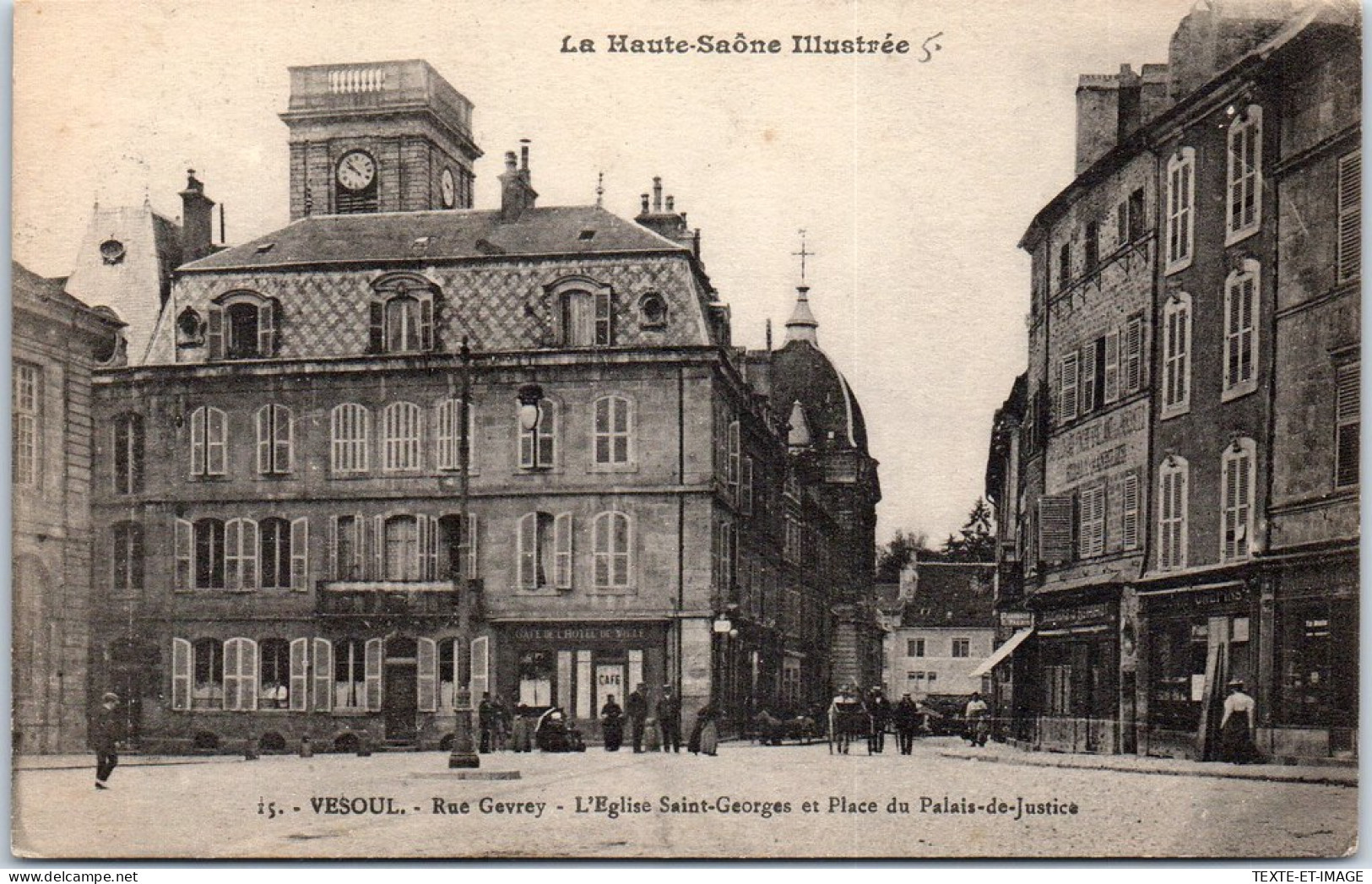 70 VESOUL - Eglise Saint Georges Et Place Du Palais De Justice  - Vesoul