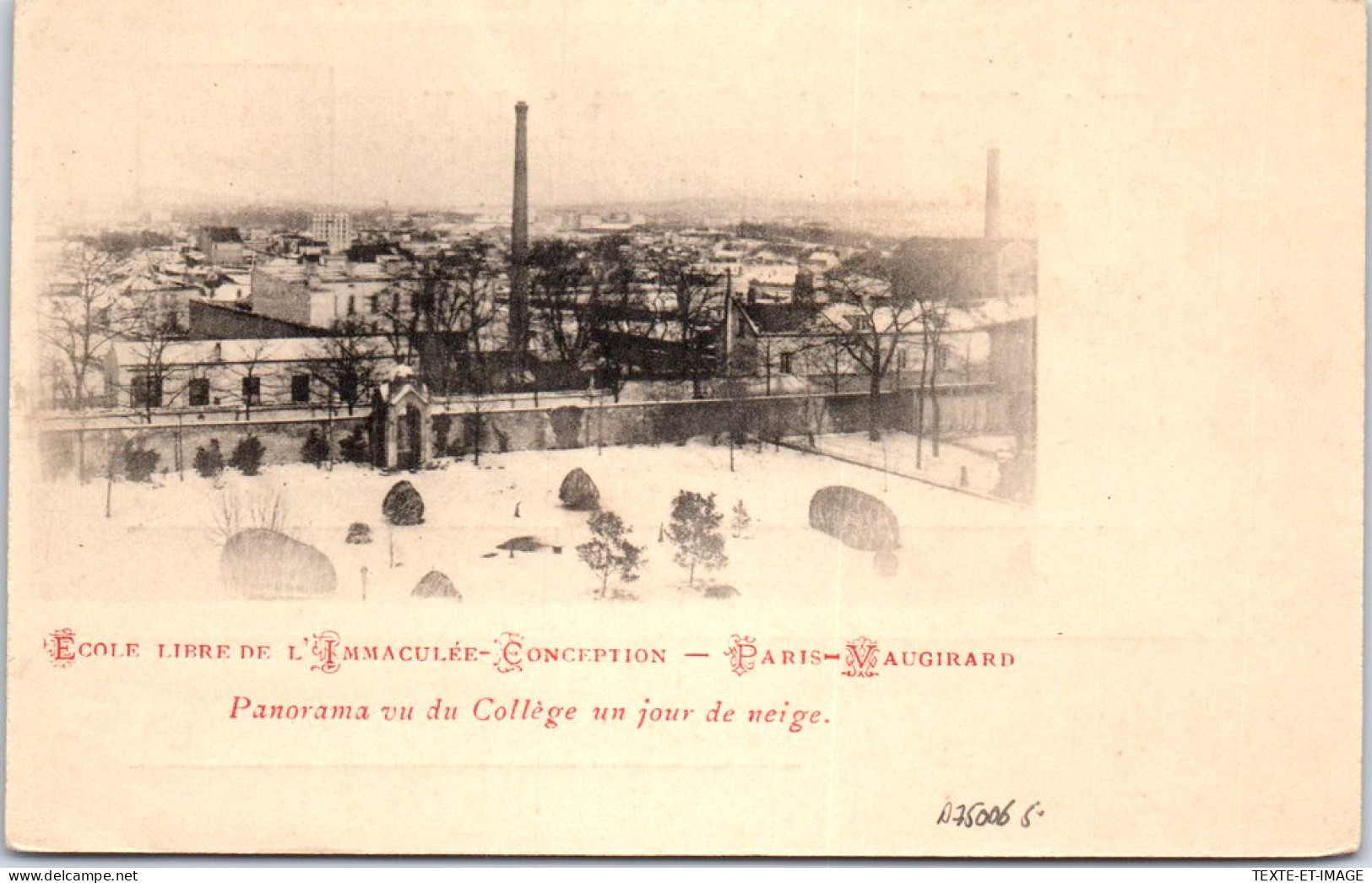 75006 PARIS - Panorama Du College De L'immaculee Conception  - Paris (06)