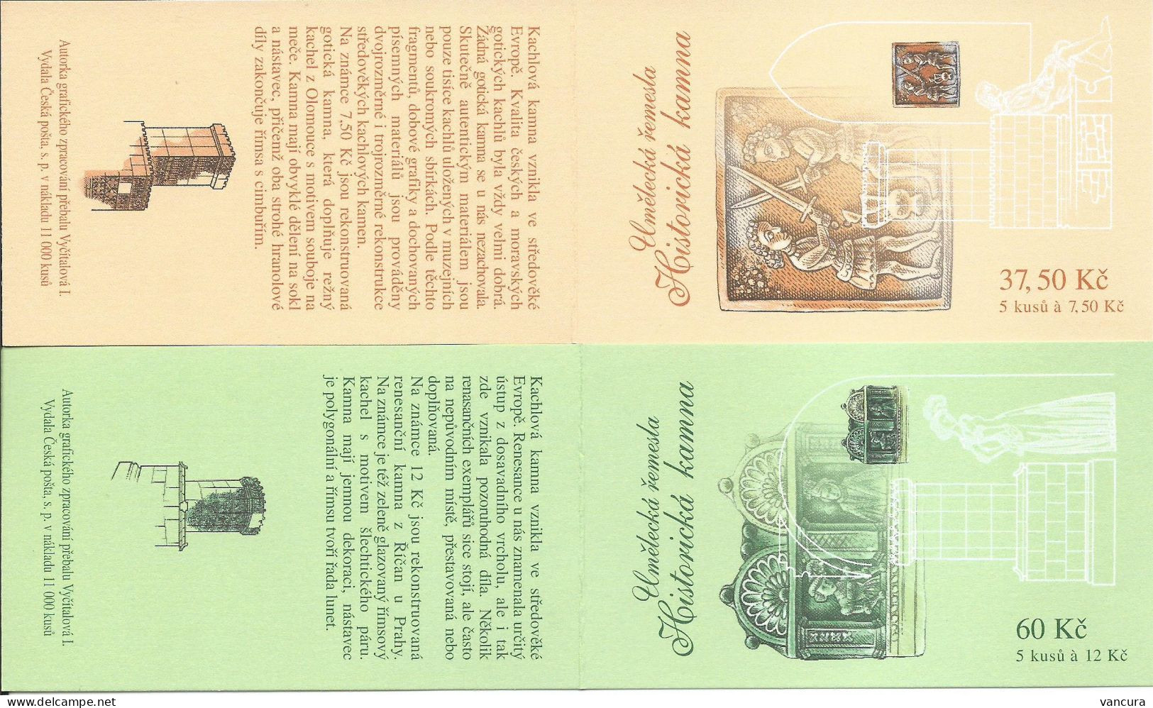 Booklets 521-2 Czech Republic Tile Stove 2007 Gothic And Rennaisance Stove - Nuovi