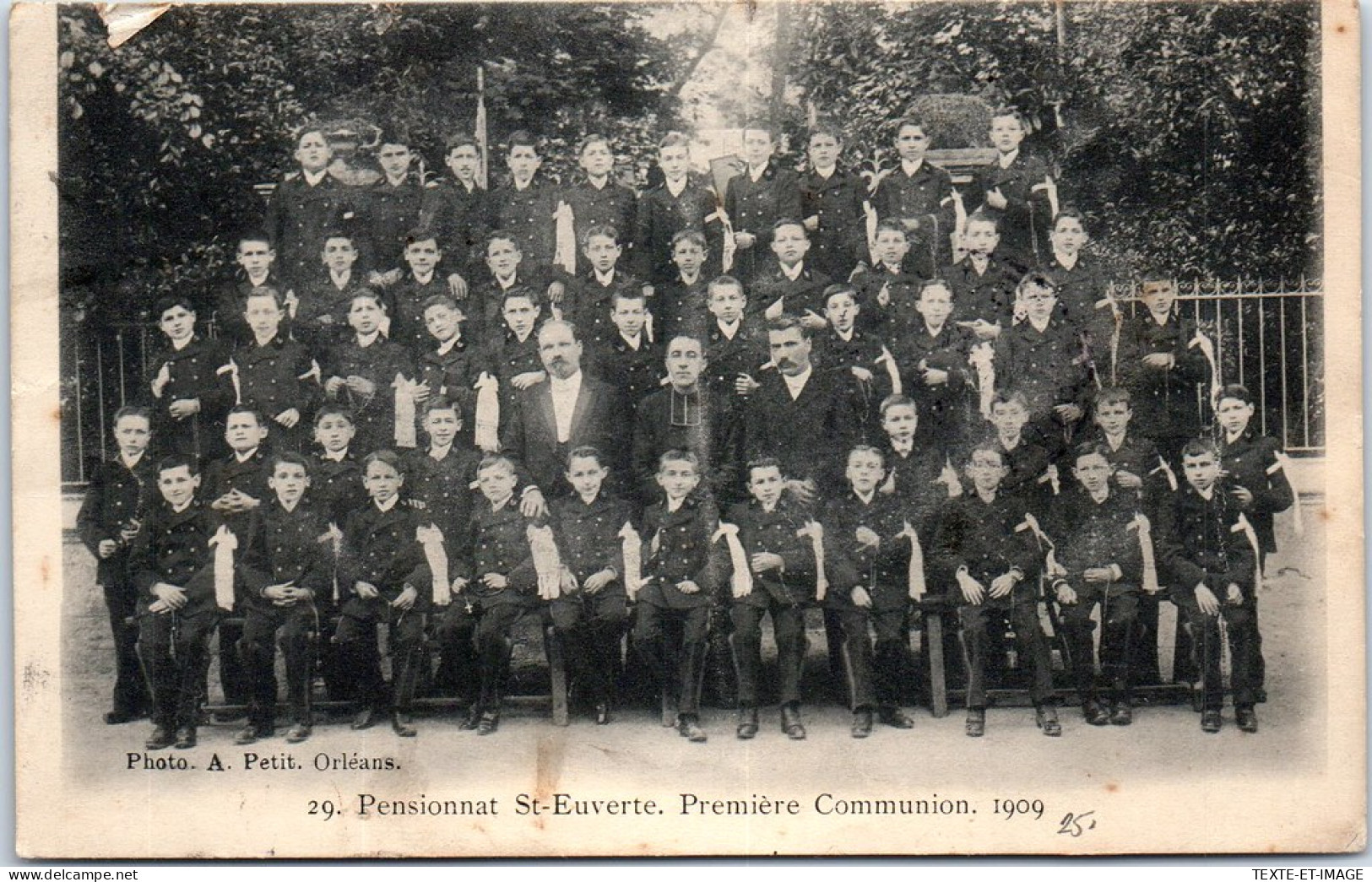 45 ORLEANS - Pensionnat Saint Euverte, Premiere Communion 1909  - Orleans