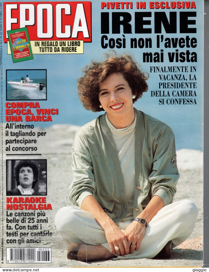 °°° RIVISTA EPOCA N° 2289 DEL 21 AGOSTO 1994 °°° - Autres & Non Classés