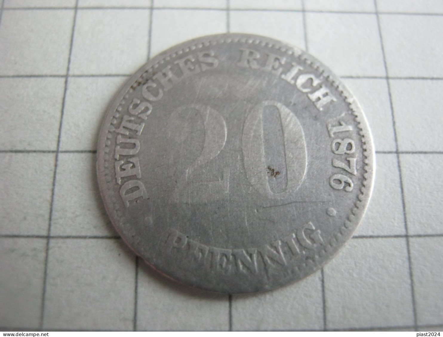 Germany 20 Pfennig 1876 E - 20 Pfennig