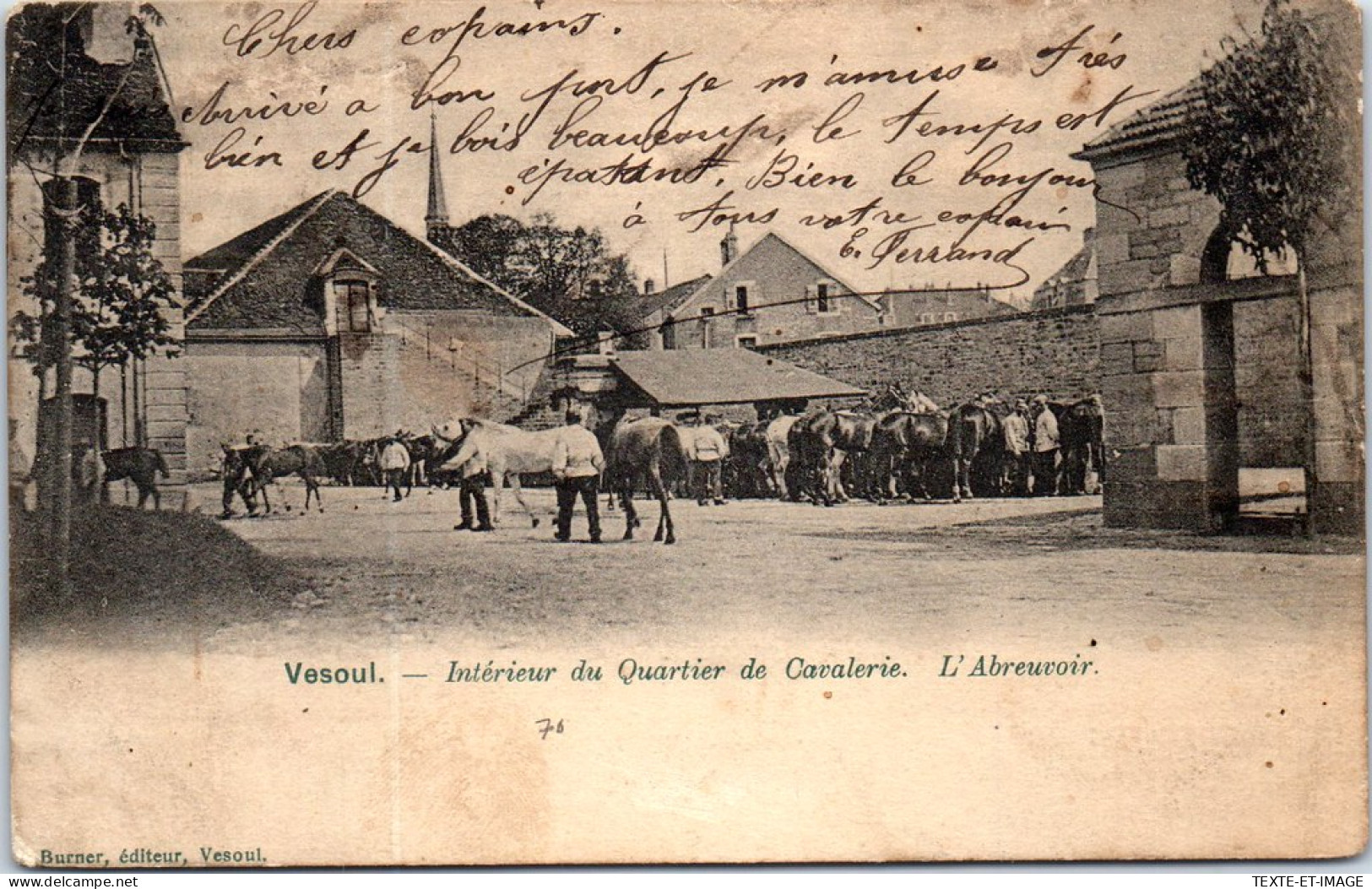 70 VESOUL - Interieur Du Quartier De Cavalerie , L'abreuvoir  - Vesoul