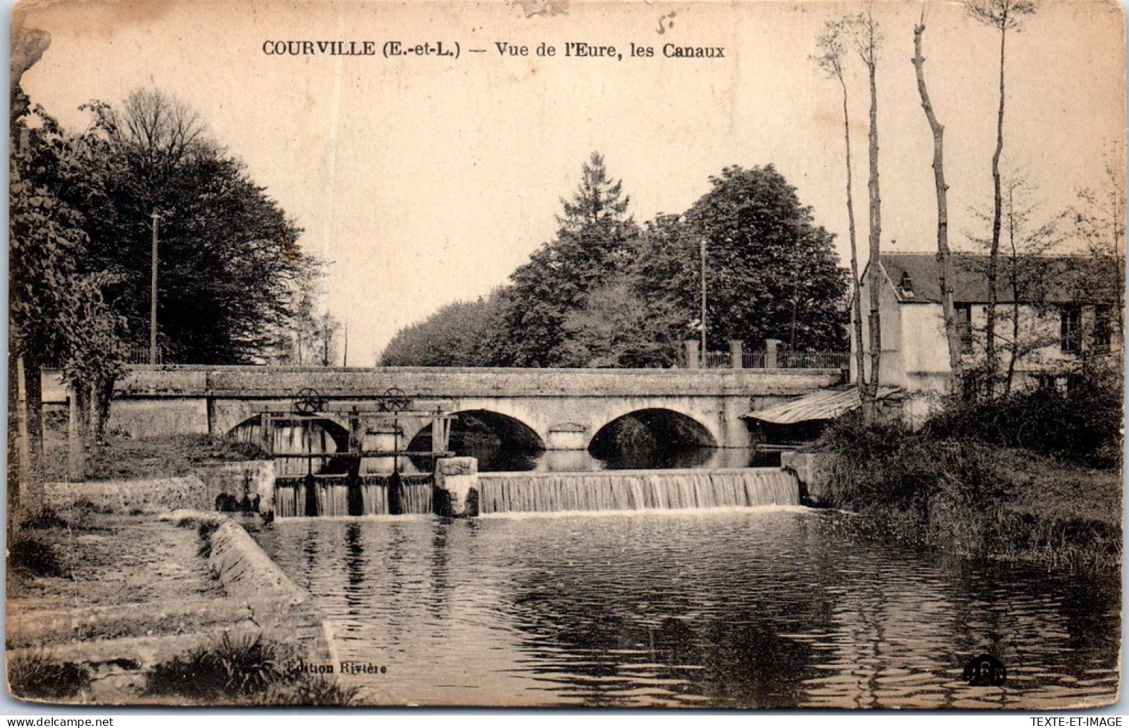 28 COURVILLE - Vue De L'eure, Les Canaux  - Courville