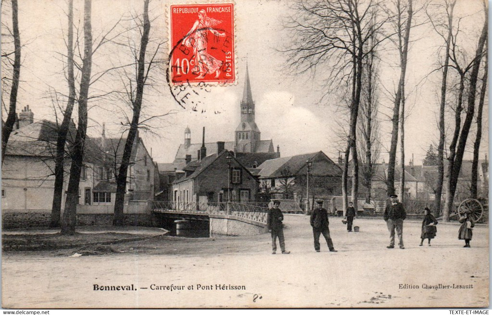 28 BONNEVAL - Carrefour Et Pont Herisson  - Bonneval