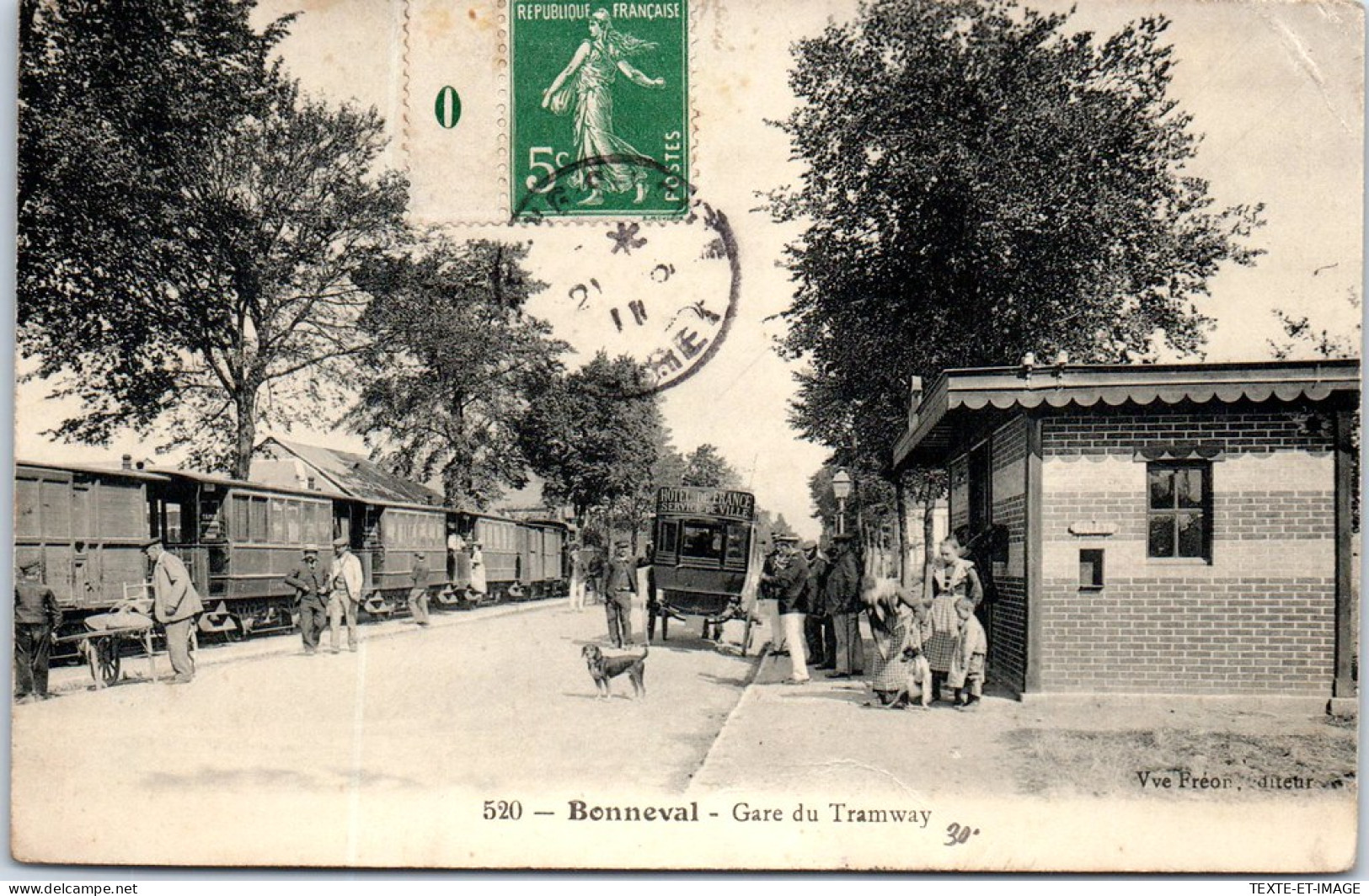 28 BONNEVAL - La Gare Du Tramway  - Bonneval