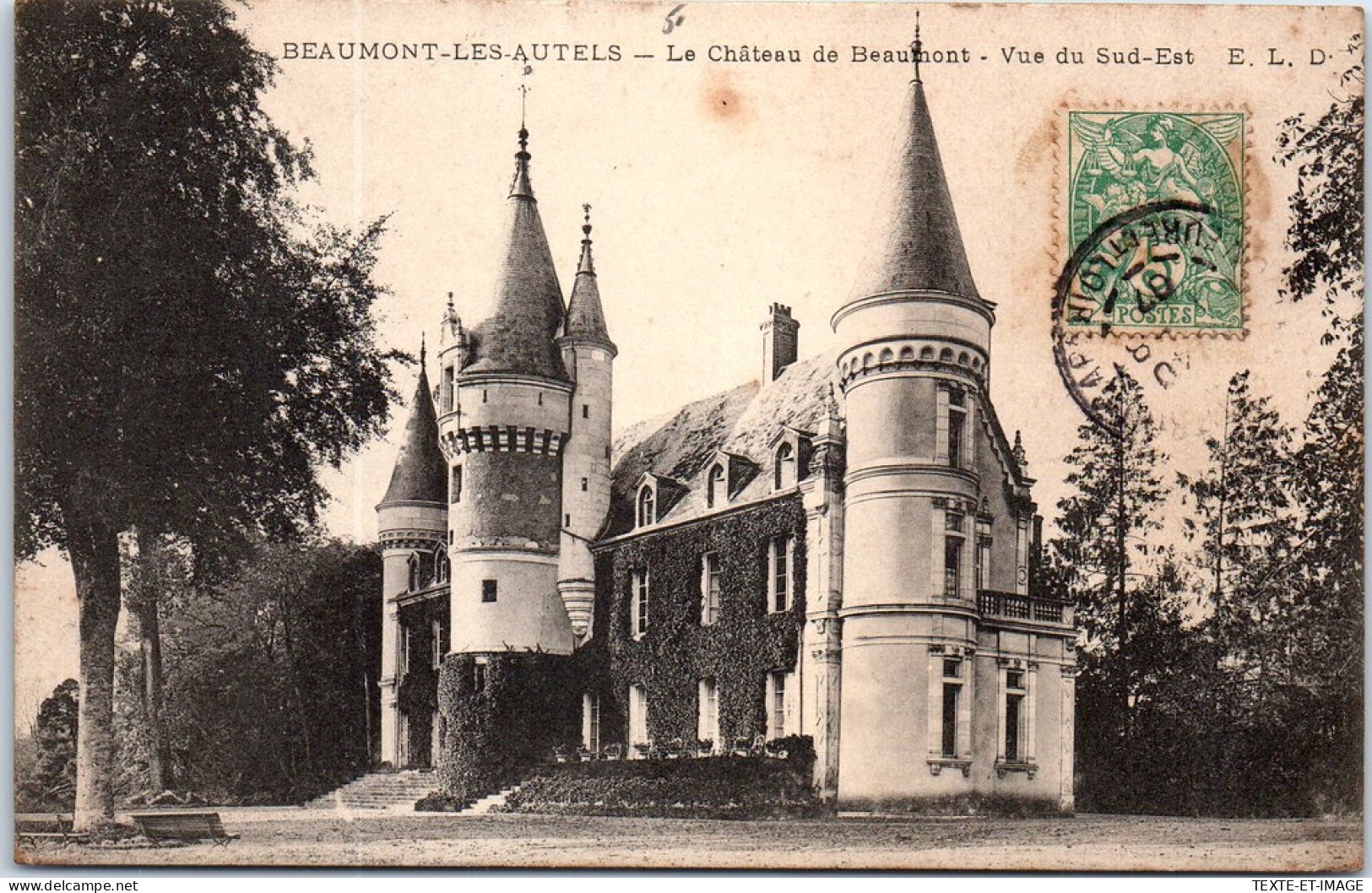 28 BEAUMONT LES AUTELS - Le CHATEAUde Beaumont Vue Du Sud Est  - Other & Unclassified