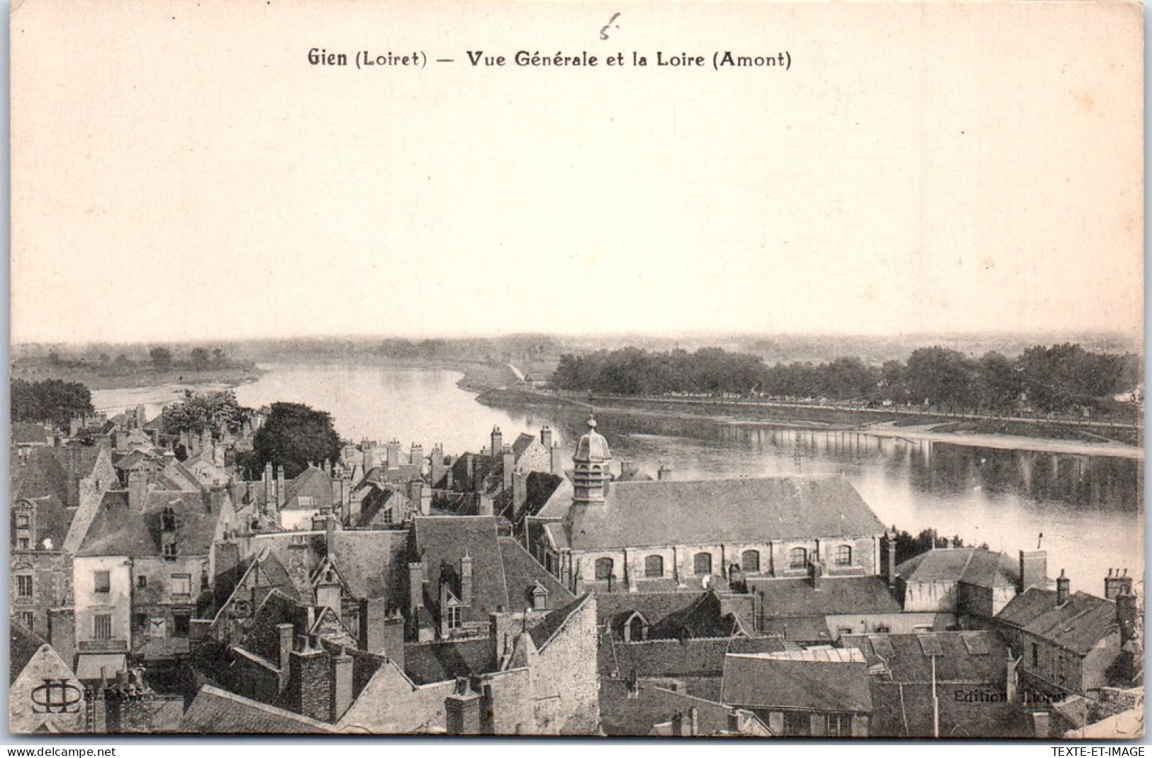 45 GIEN - Vue Generale De La Loire En Amont  - Gien