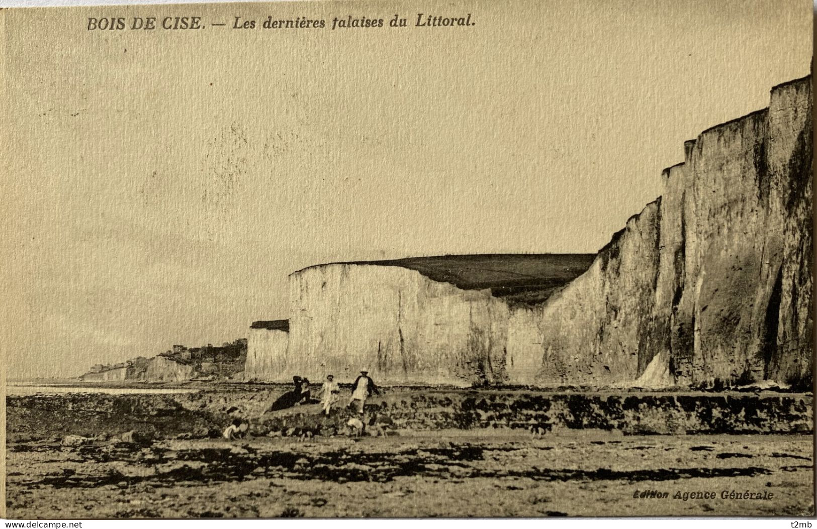 CPA BOIS DE CISE (Somme) - Les Dernières Falaises Du Littoral - Bois-de-Cise