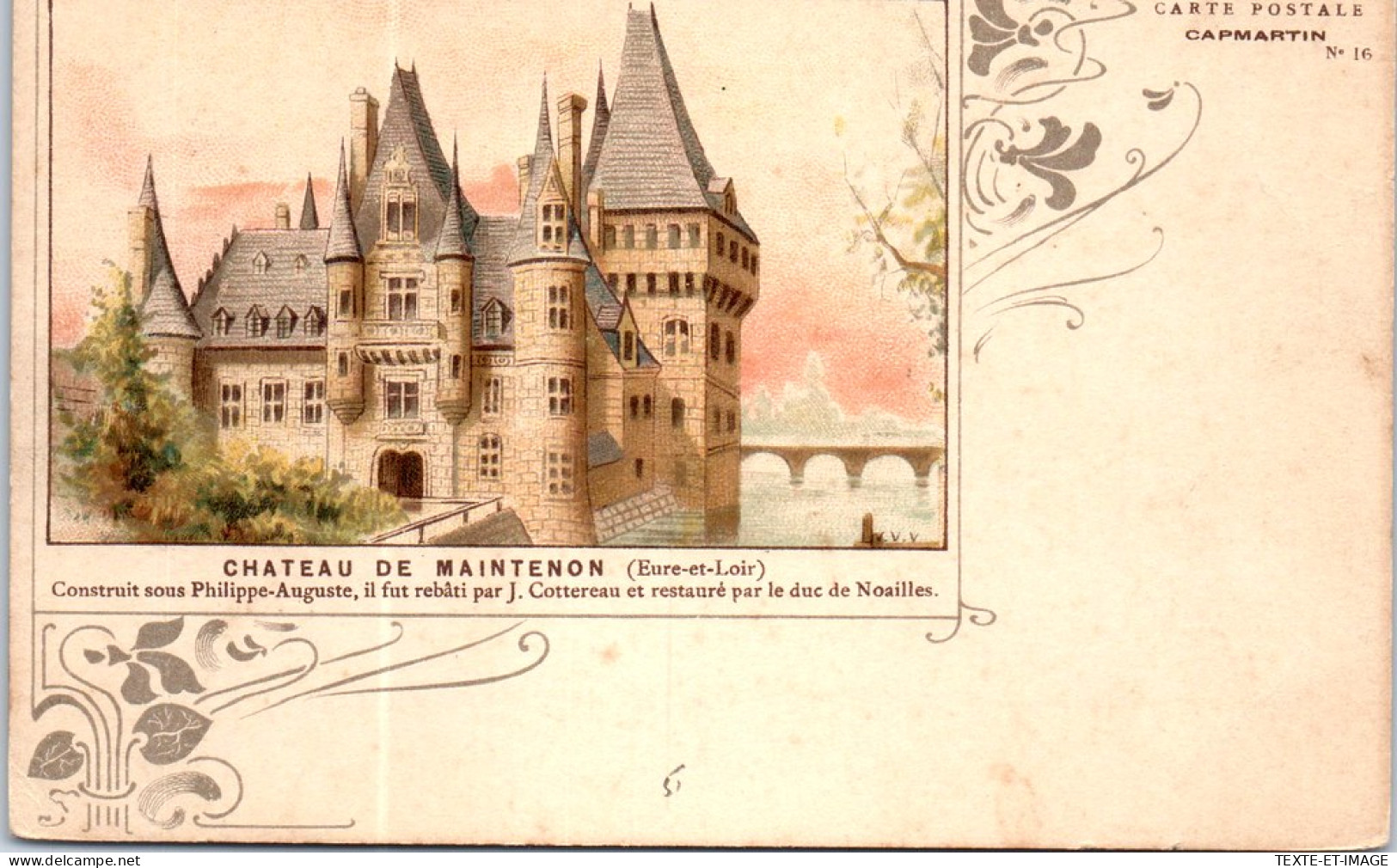 28 MAINTENON - Carte Souvenir Du CHATEAU - Maintenon