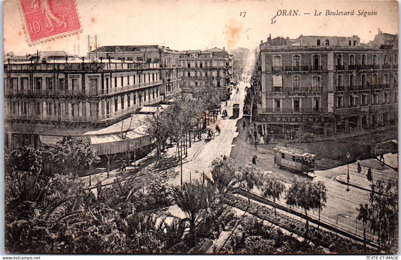 ALGERIE - ORAN - Perspective Du Boulevard Seguin - Oran