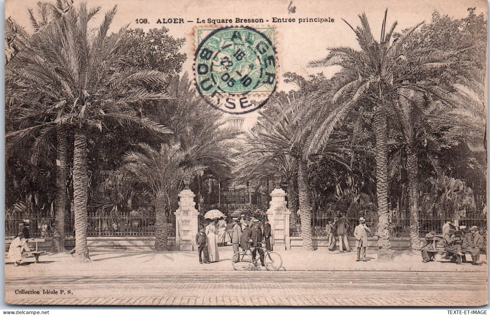 ALGERIE - ALGER - Le Square Bresson, Entree Principale. - Algerien
