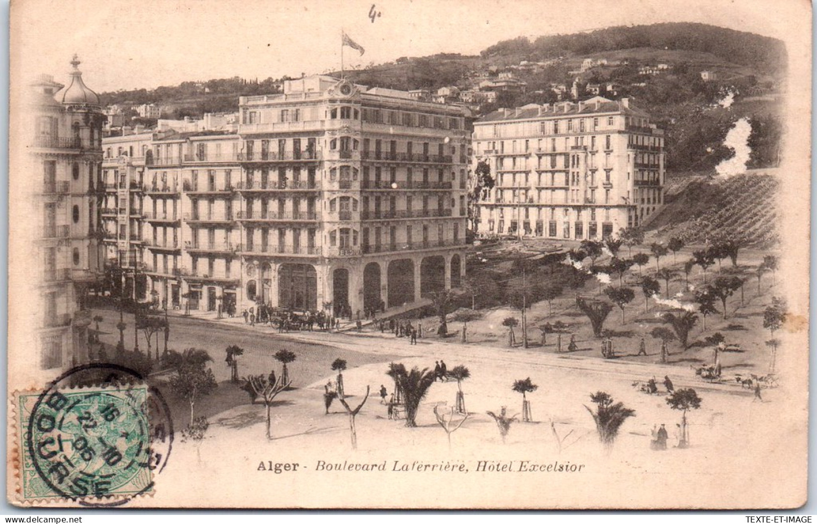 ALGERIE - ALGER - Boulevard La Ferriere, Hotel Excelsior  - Algerien