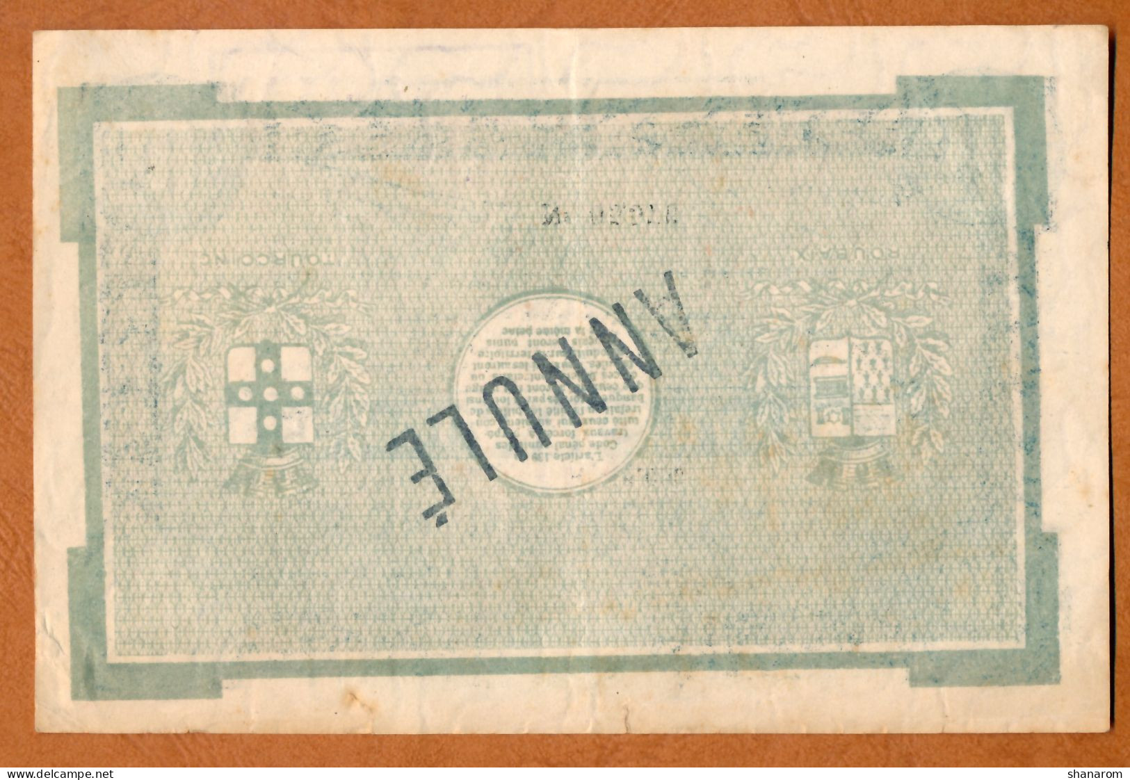 1914-18 // Ville De ROUBAIX & TOURCOING (59) // Décembre 1917 // Bon De Monnaie De 50 Francs // ANNULE // MUSTER - Bons & Nécessité