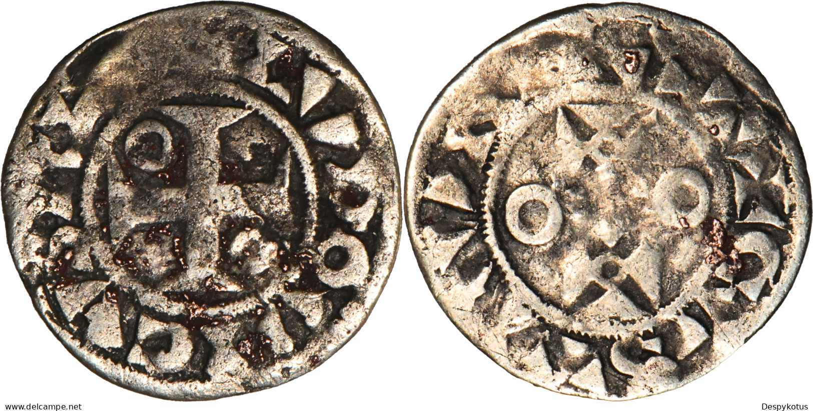 FRANCE - Denier - LOUIS VII - Mantes - 1137-1180 - 19-122 - 1137-1180 Luigi VII Il Giovane