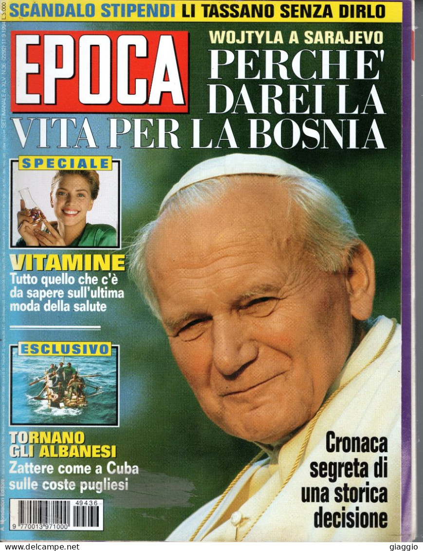 °°° RIVISTA EPOCA N° 2292 DEL 11 SETTEMBRE 1994 °°° - Sonstige & Ohne Zuordnung