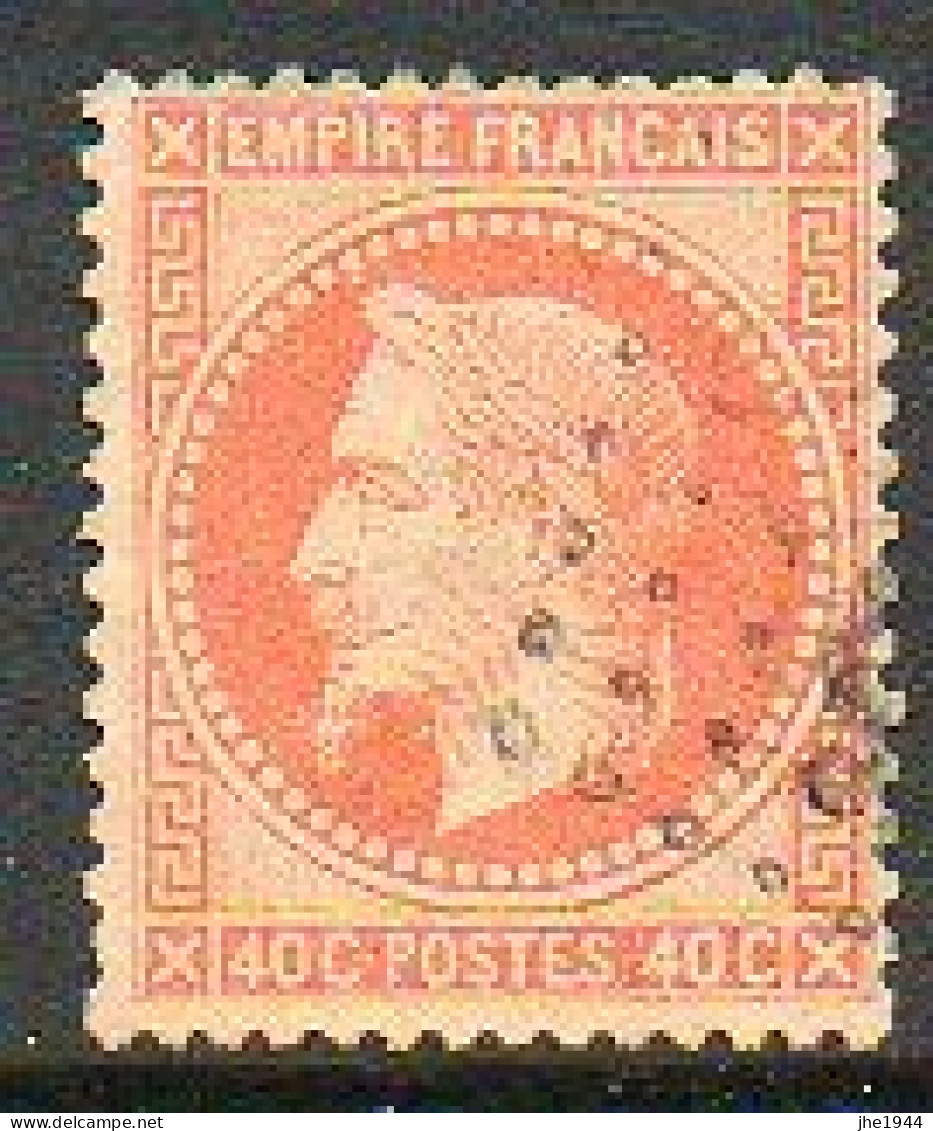 France N° 31 Napoléon III 40 C Orange - 1863-1870 Napoléon III Lauré