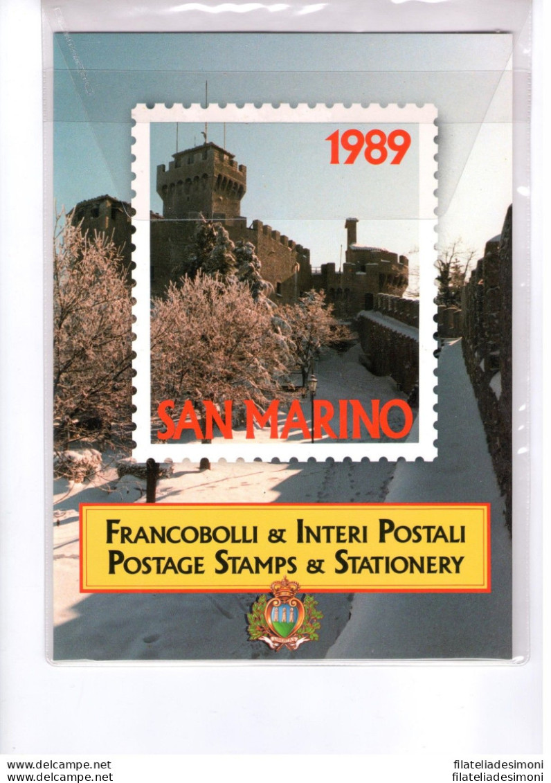 1989 San Marino Libro Ufficiale Annuale Delle Emissioni Filateliche MNH** - Other & Unclassified