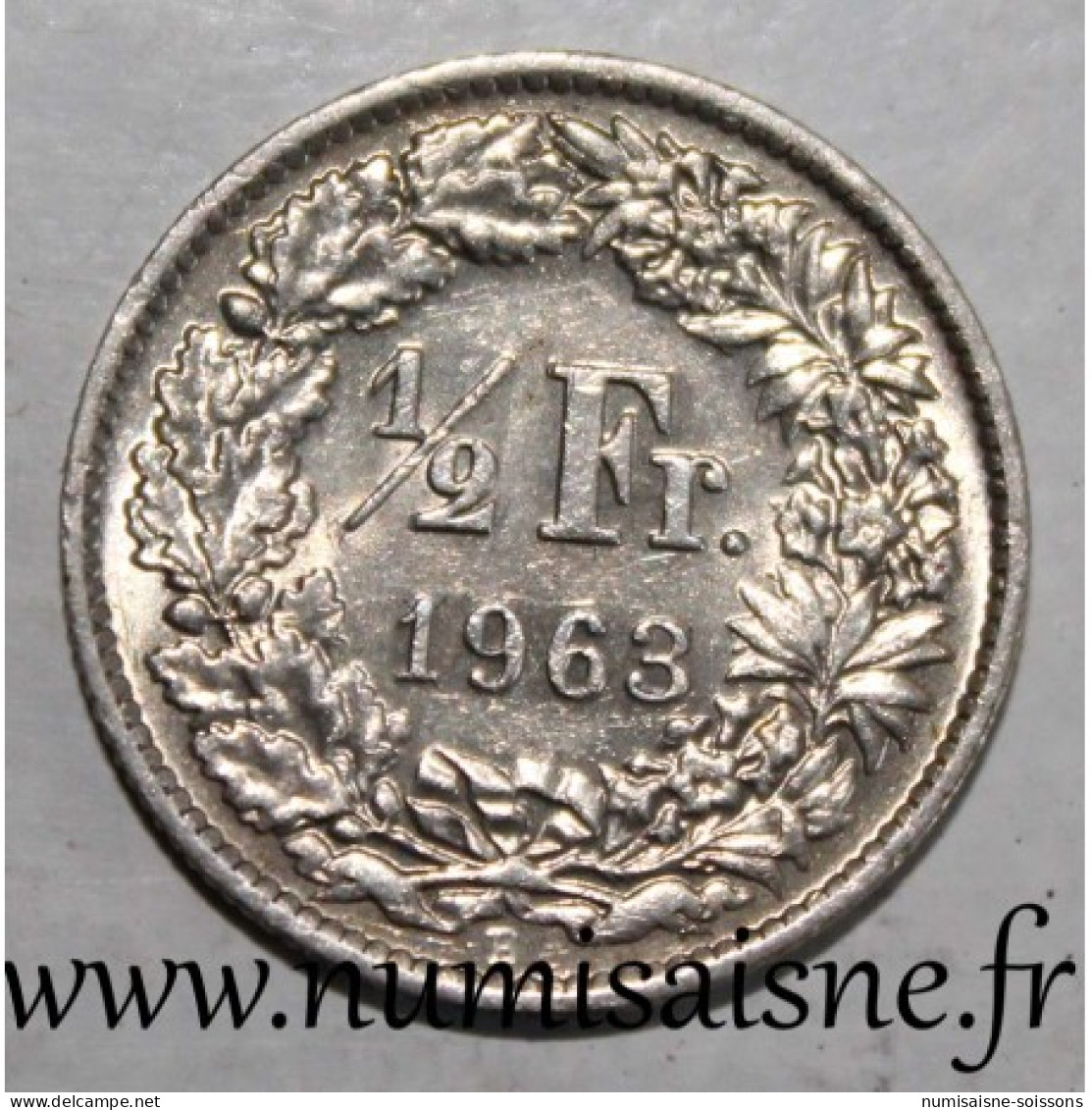 SUISSE - KM 23 - 1/2 FRANC 1963 B - Berne - TTB - Andere & Zonder Classificatie