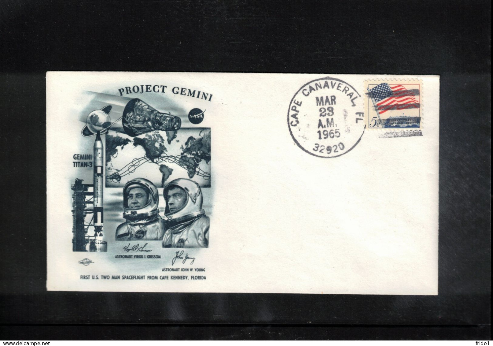 USA  1965 Space / Weltraum Project Gemini Interesting Cover - Etats-Unis